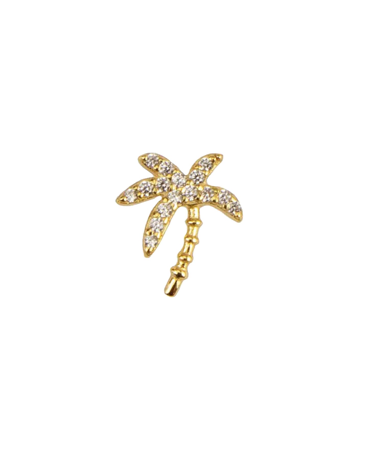 Palm earrings in — earrings in 18k gold-plated 925 sterling silver