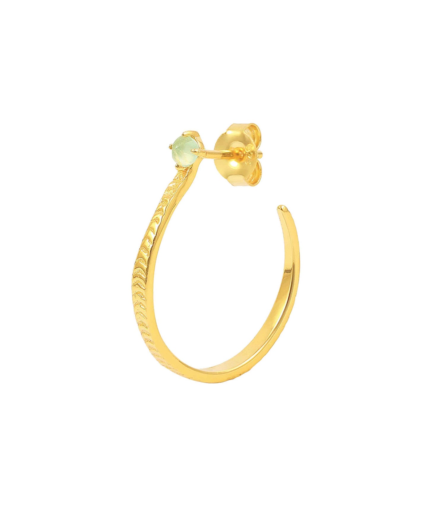 Aventurine earrings in — earrings in gold-plated 925 sterling silver