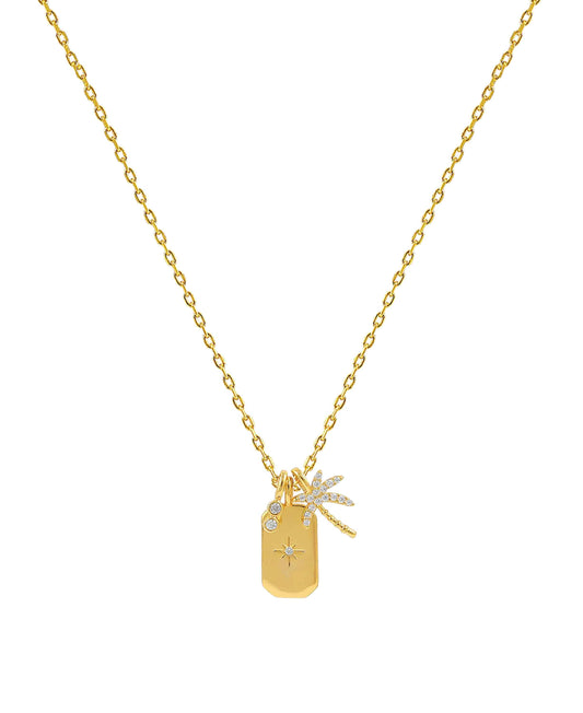 Palm necklace in  — necklace in 18k gold-plated 925 sterling silver