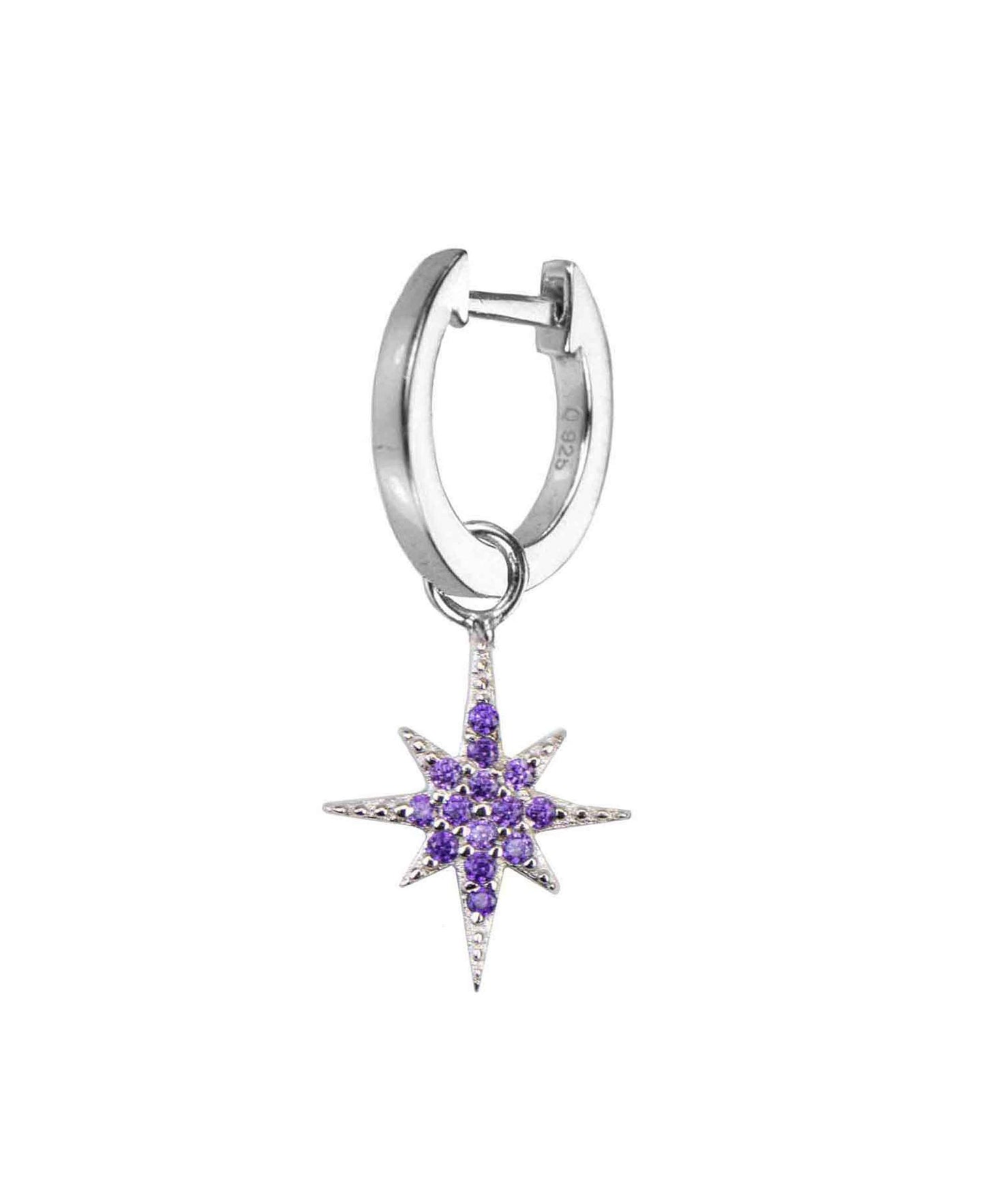 Double northern star earrings in — earrings in 925 sterling silver