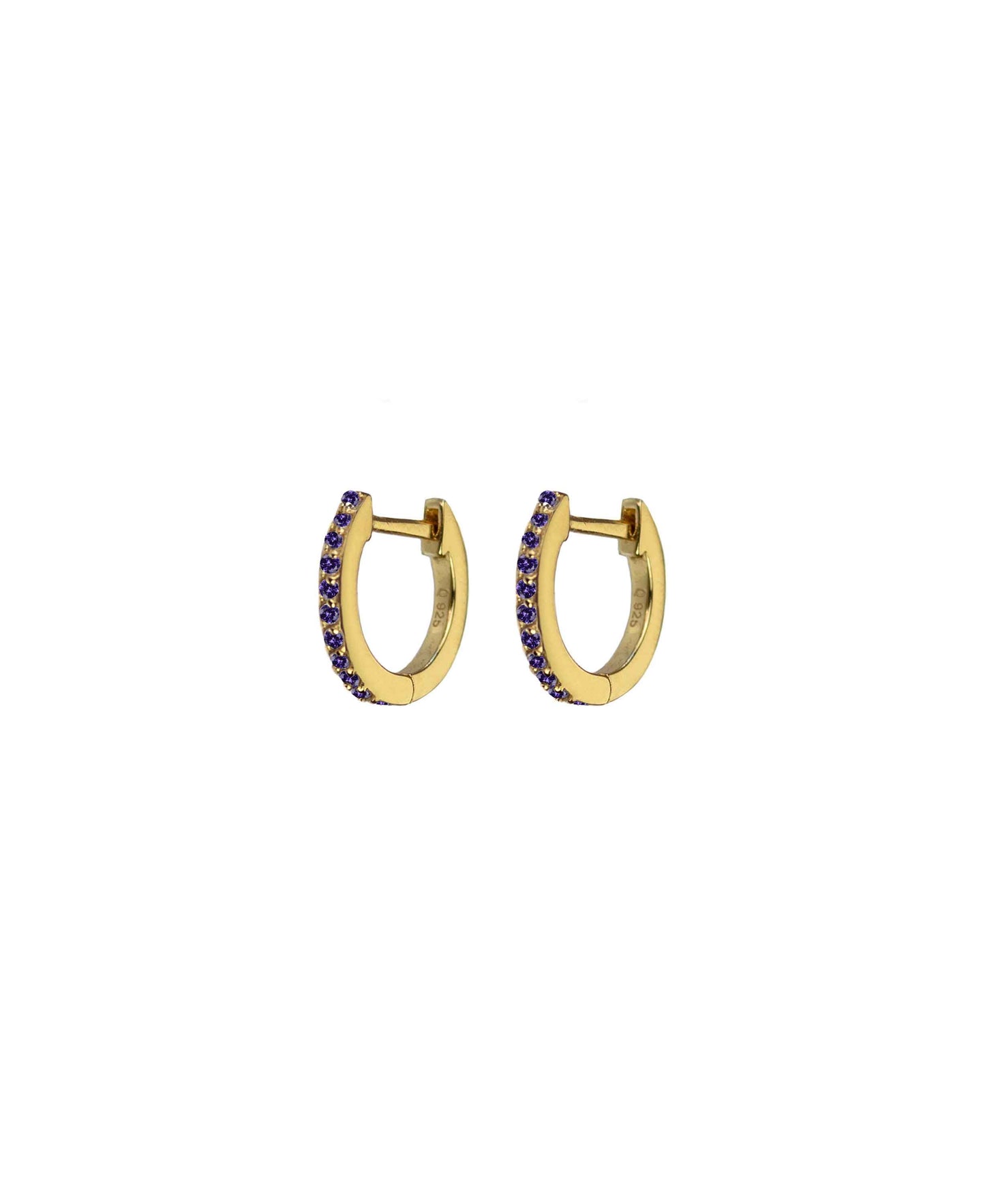 Hultquist x Heroines Esta violet in — earrings in 18k gold-plated 925 sterling silver