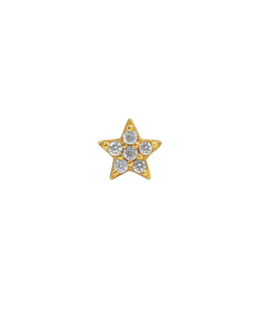 White Star earstud in  — earrings in gold-plated 925 sterling silver
