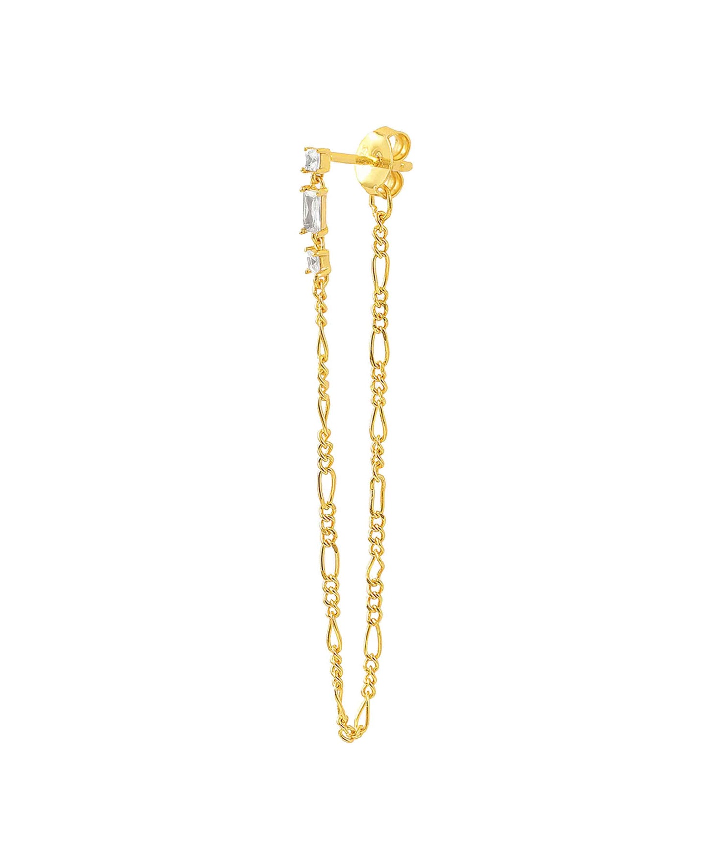 Valentina chain earring in — earrings in gold-plated 925 sterling silver