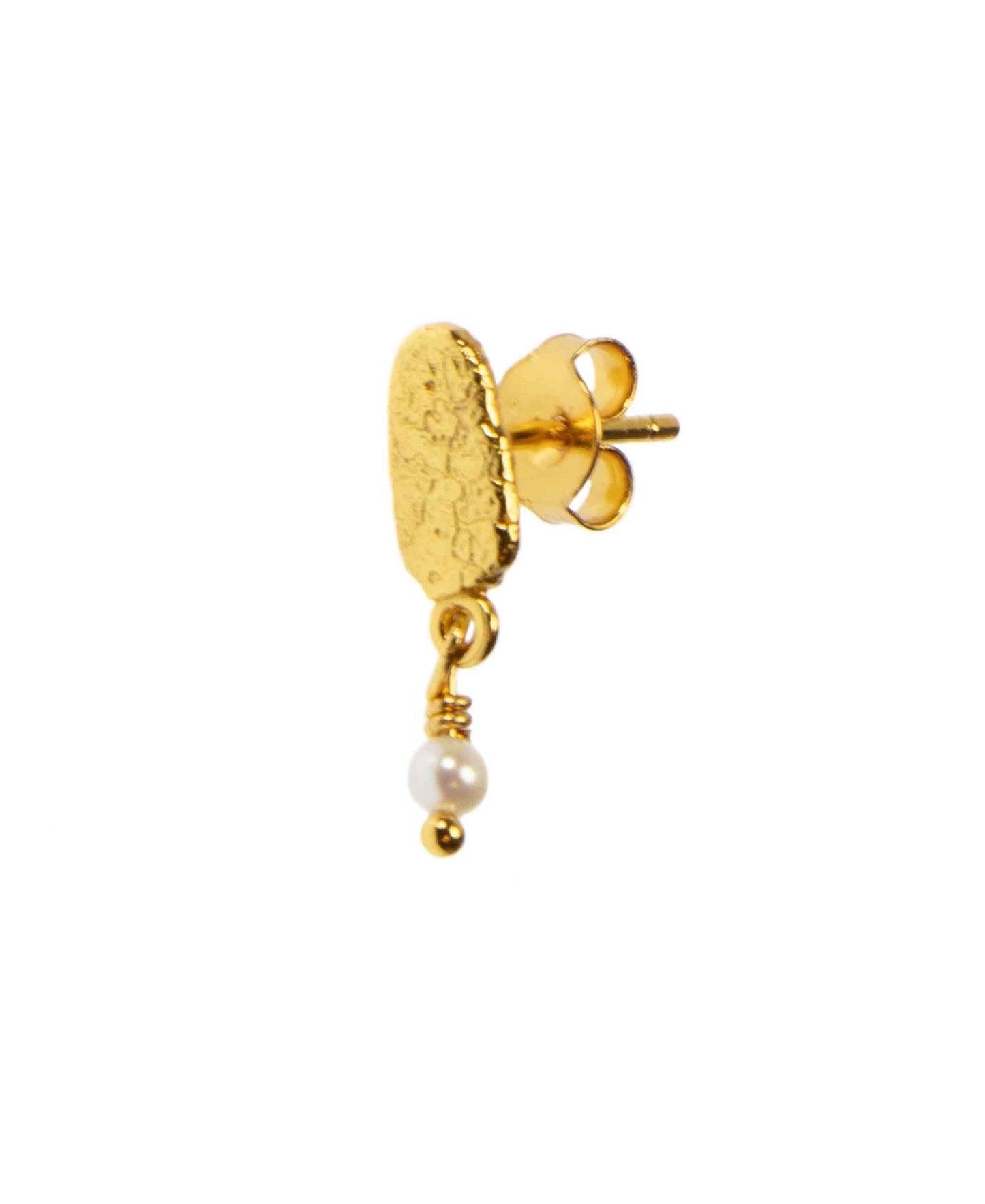 Mini Fay Stickers in — earrings in gold-plated 925 sterling silver, freshwater pearls