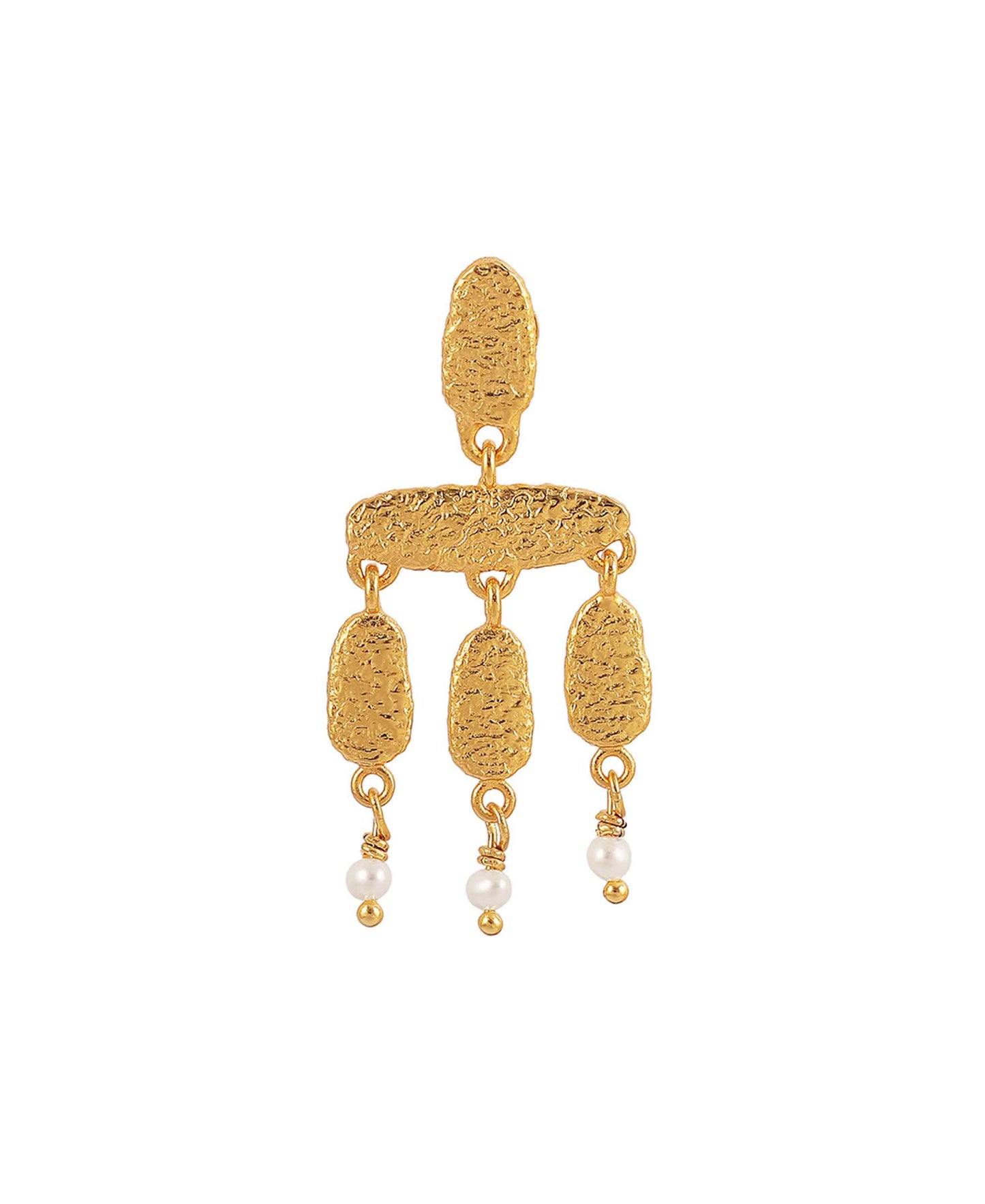 Fay stickers in — earrings in gold-plated 925 sterling silver, freshwater pearls