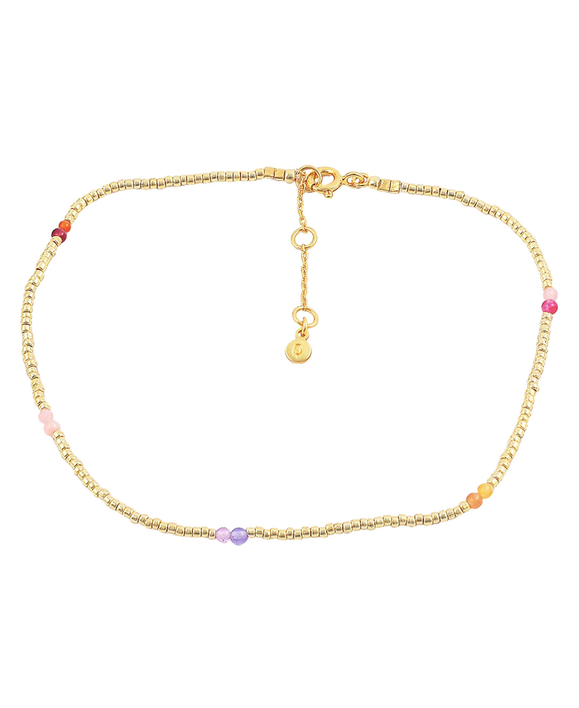 Penelope anklet — gold, silver anklet in 18k gold-plated 925 sterling silver
