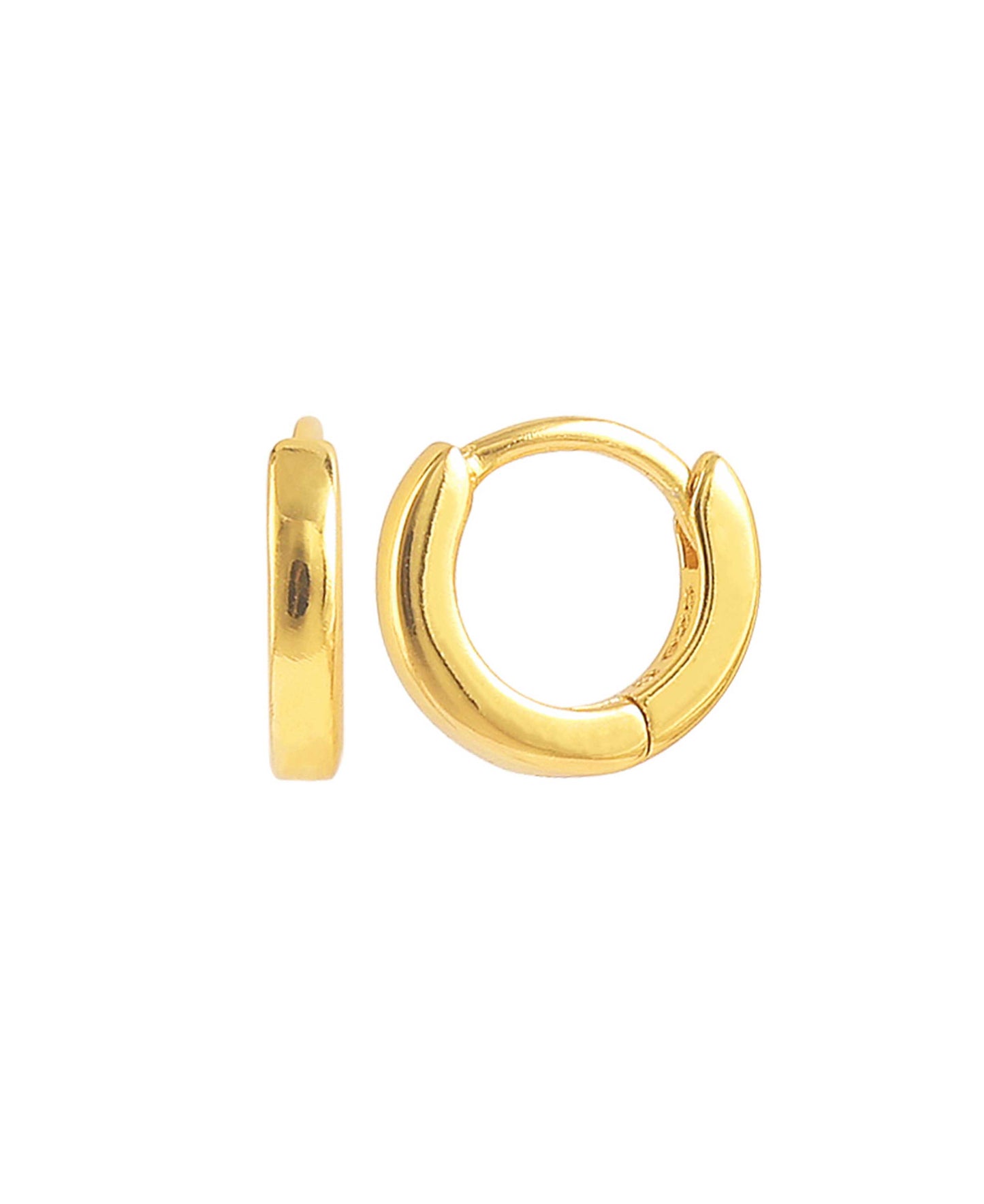 Molly hoops — gold, silver earrings in gold-plated 925 sterling silver