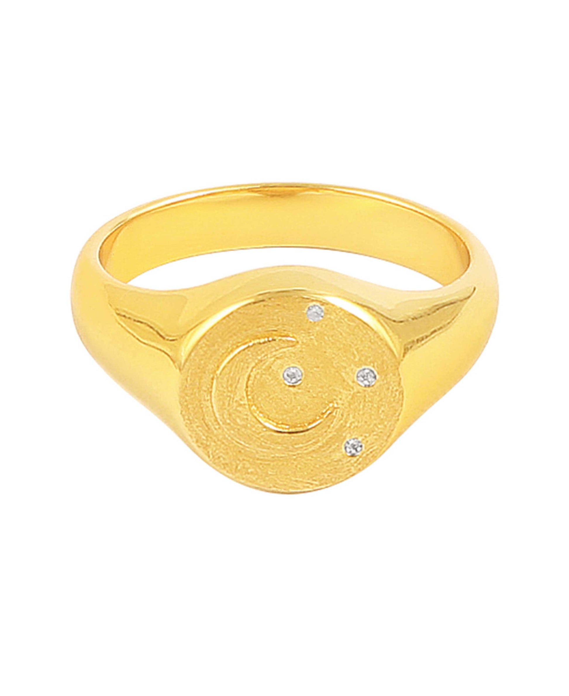 Amaris ring — gold, silver ring in gold-plated 925 sterling silver