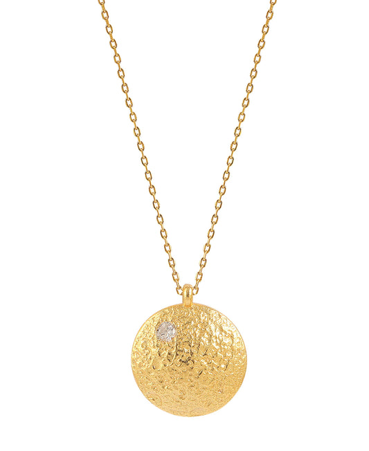 Luna necklace — gold, silver necklace in gold-plated 925 sterling silver