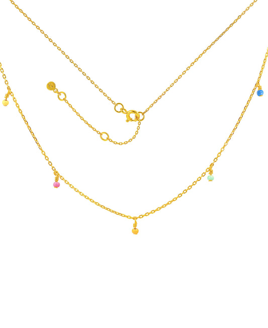 Nova necklace — gold, silver necklace in 18k gold-plated 925 sterling silver