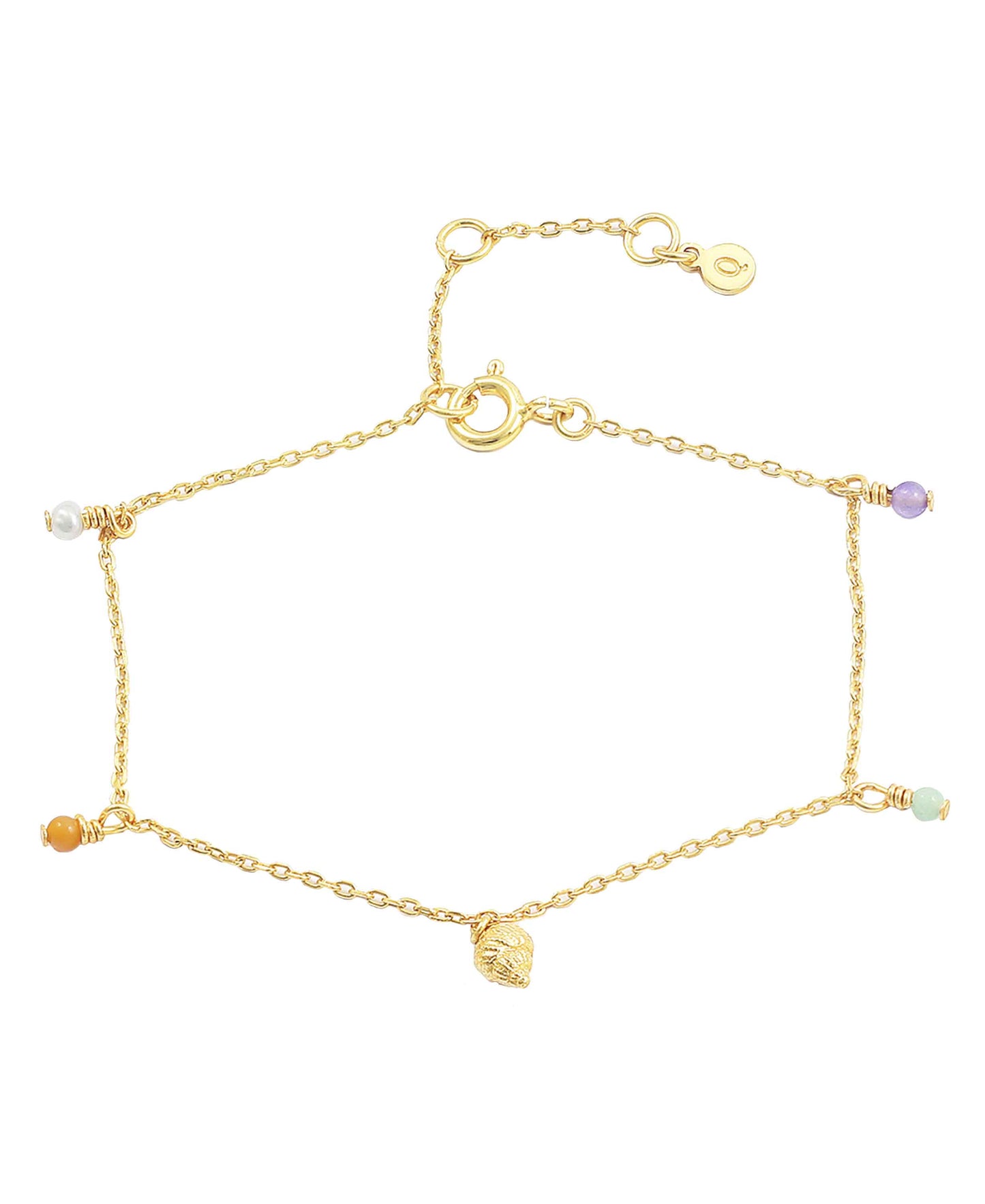 Aaliyah bracelet — gold, silver, pearl bracelet in 18k gold-plated 925 sterling silver, freshwater pearls