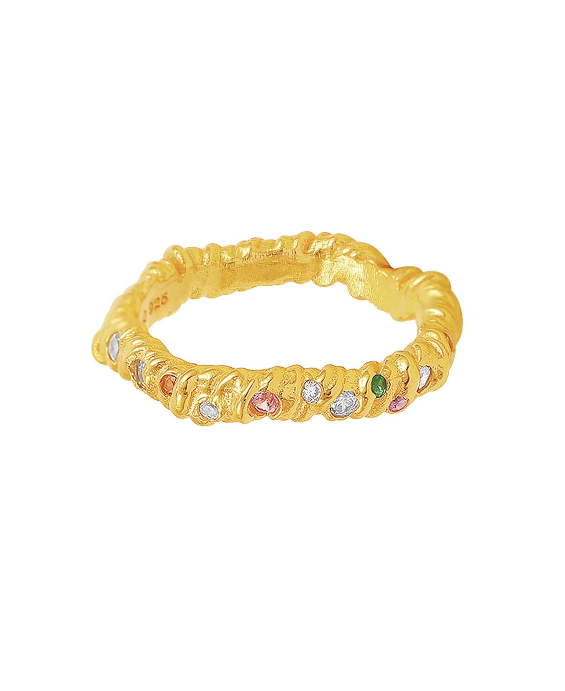 Molly ring — gold, silver ring in 18k gold-plated 925 sterling silver