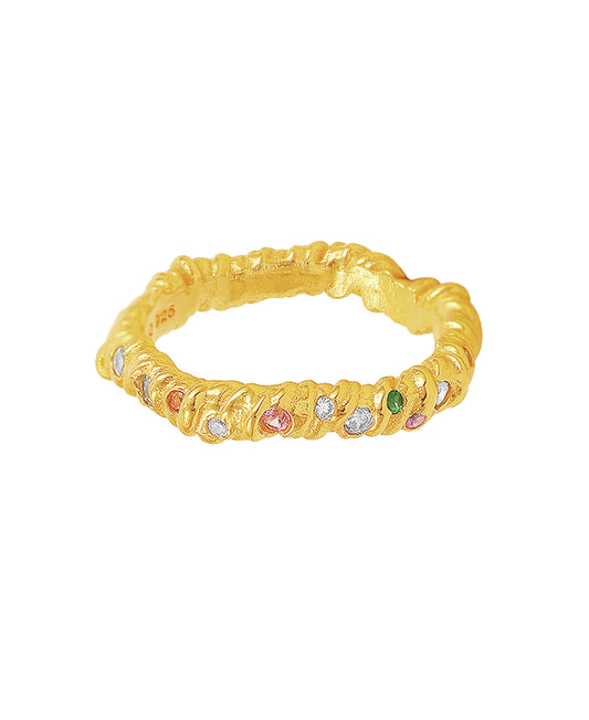 Molly ring — gold, silver ring in 18k gold-plated 925 sterling silver