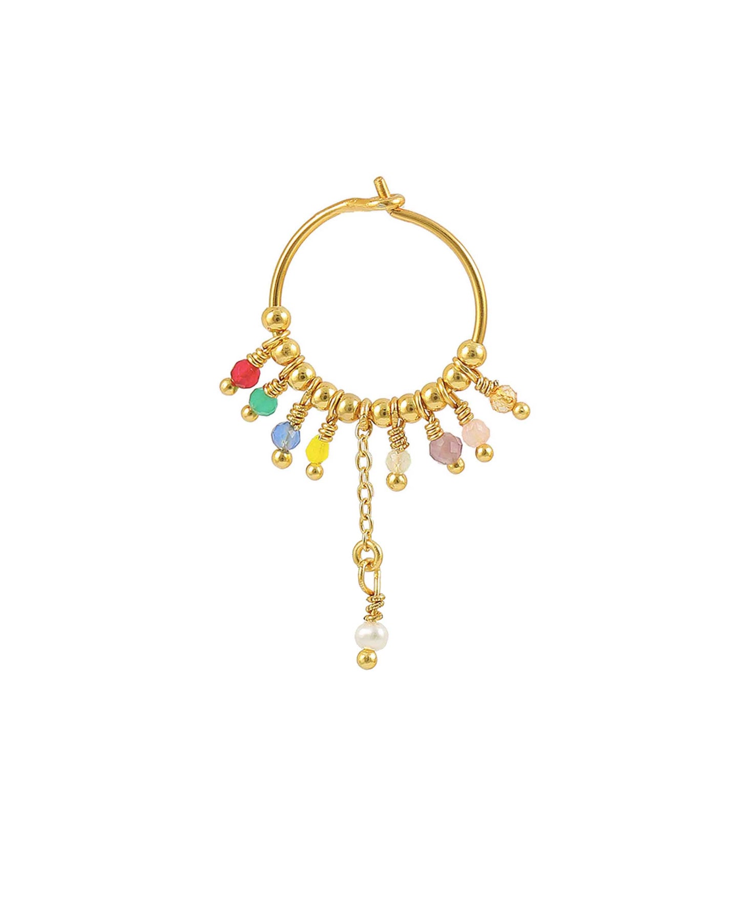 Milo earrings in — earrings in 18k gold-plated 925 sterling silver, freshwater pearls
