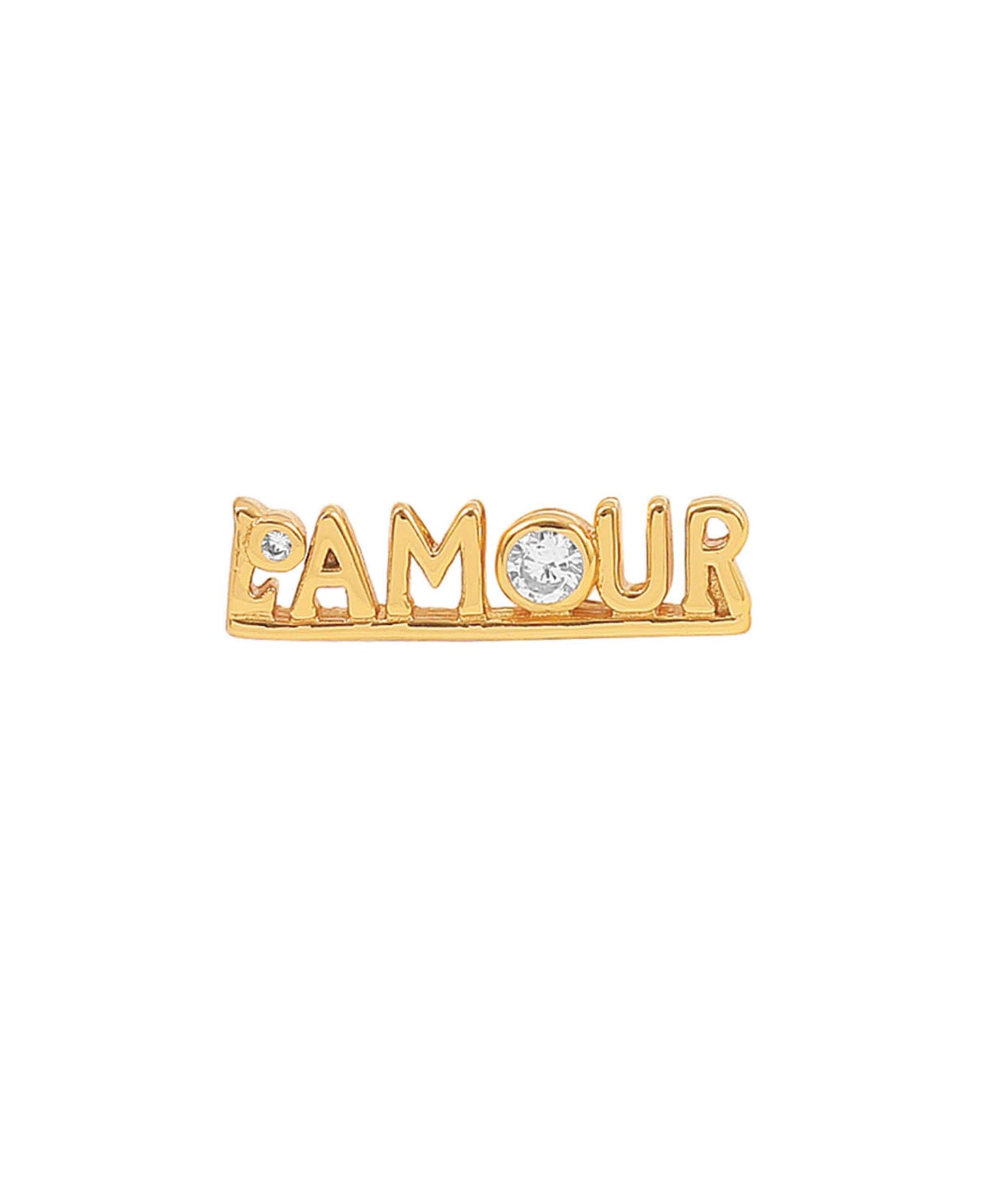 L'amour earrings in — earrings in gold-plated 925 sterling silver