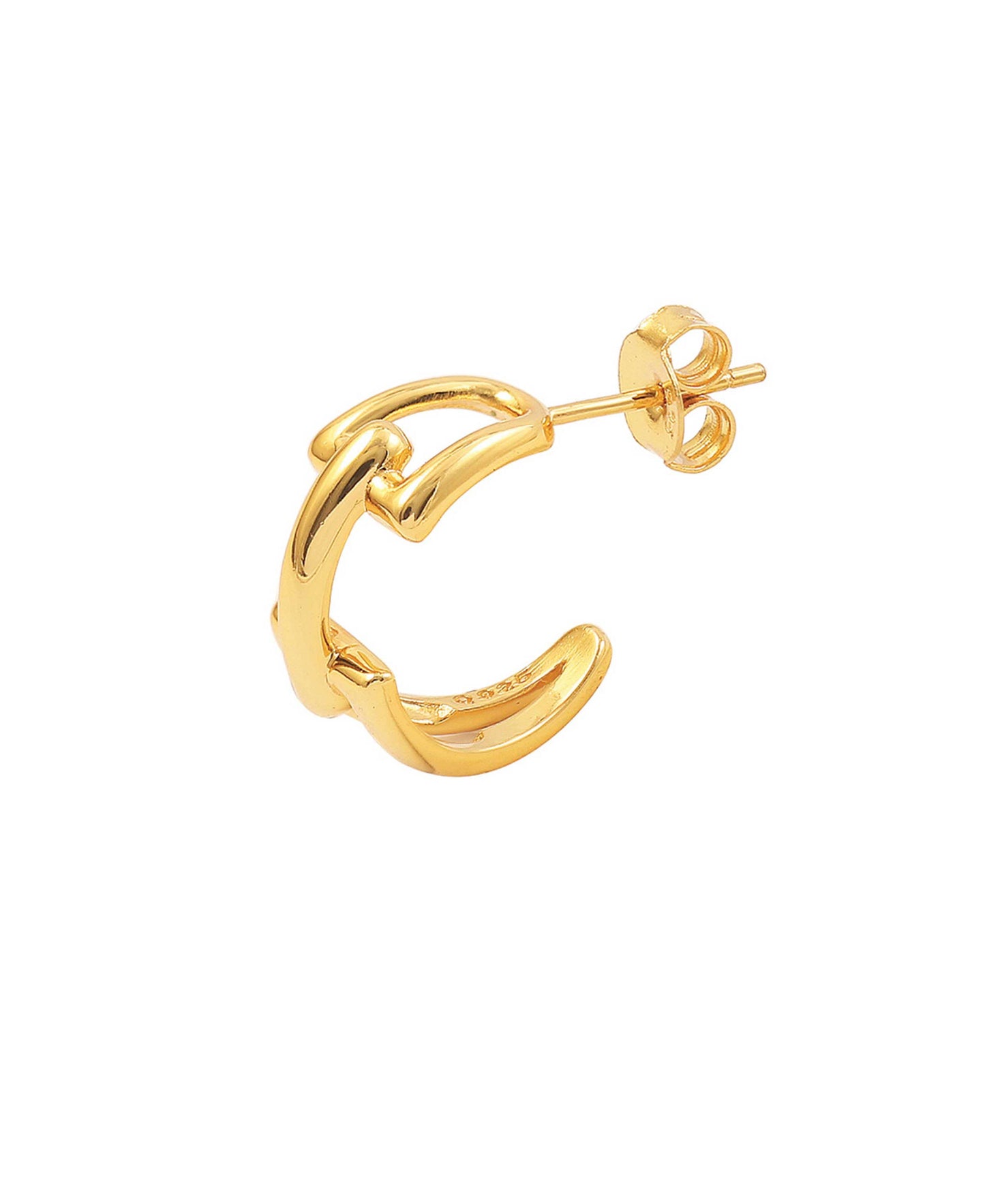 Anne earrings in — earrings in gold-plated 925 sterling silver