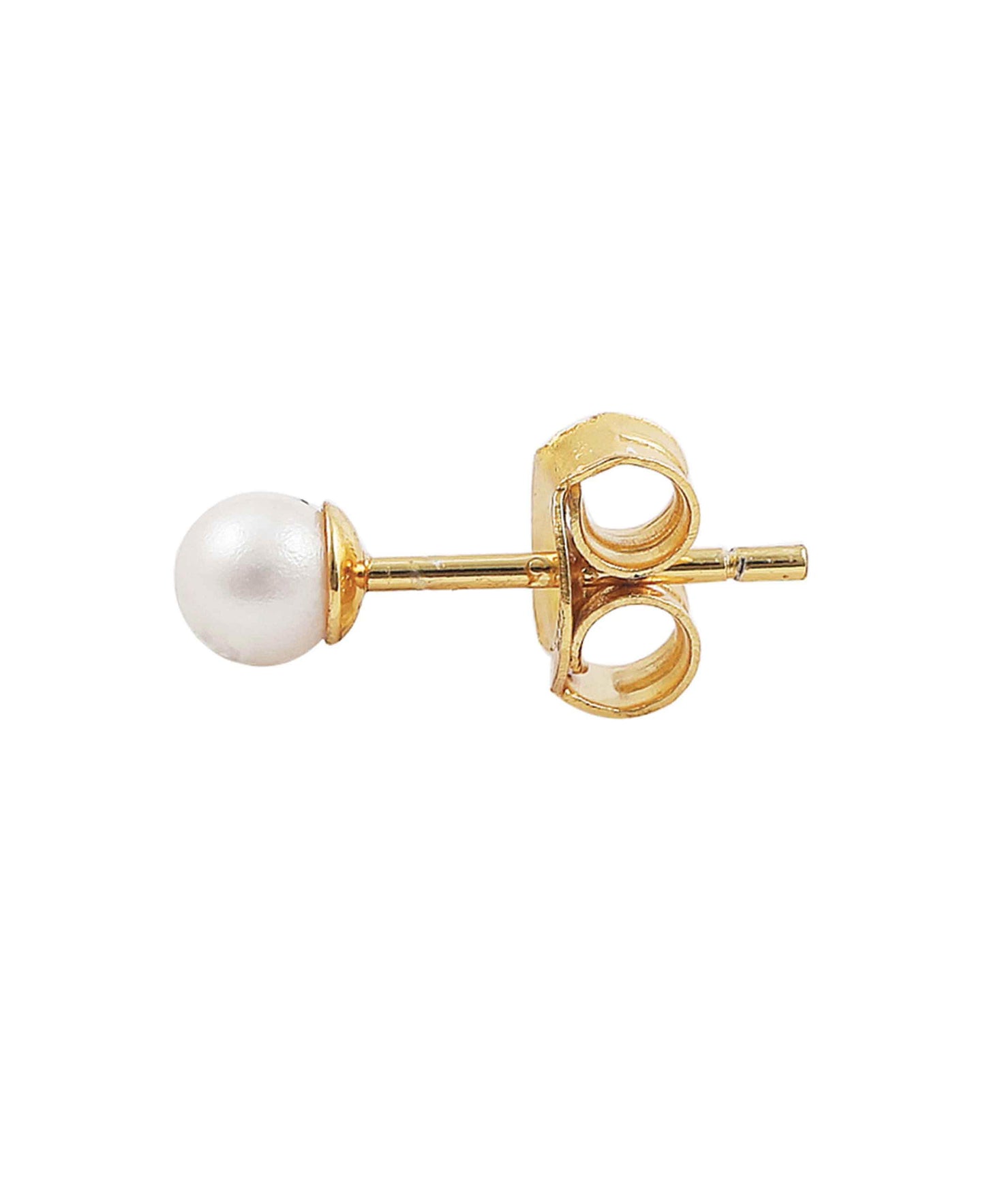 Pearl earsticker in — earrings in gold-plated 925 sterling silver, freshwater pearls