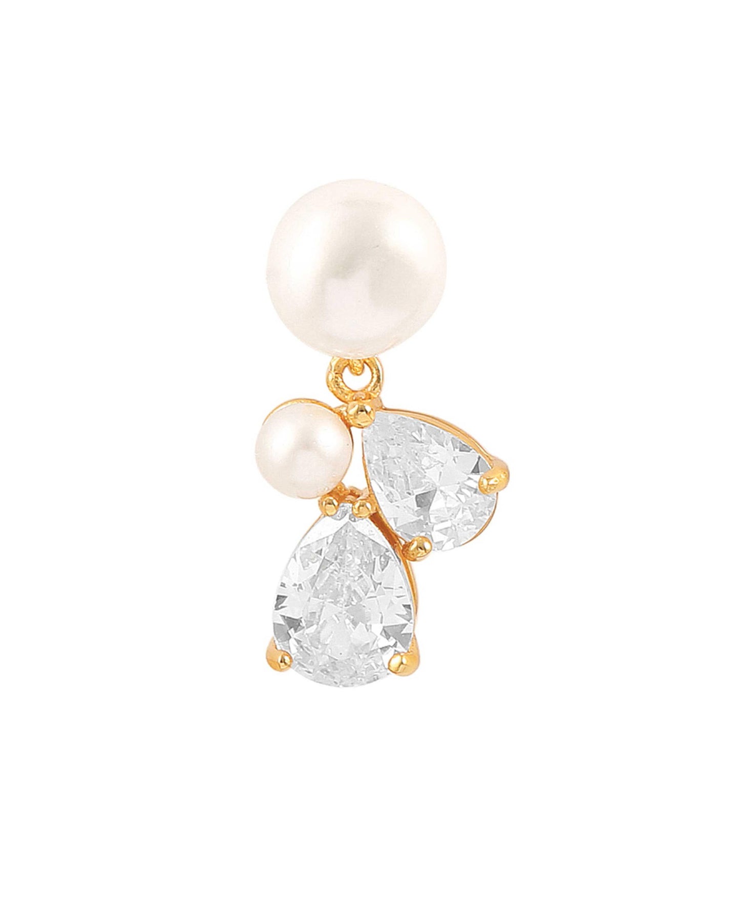 Ellen earrings in — earrings in gold-plated 925 sterling silver, freshwater pearls