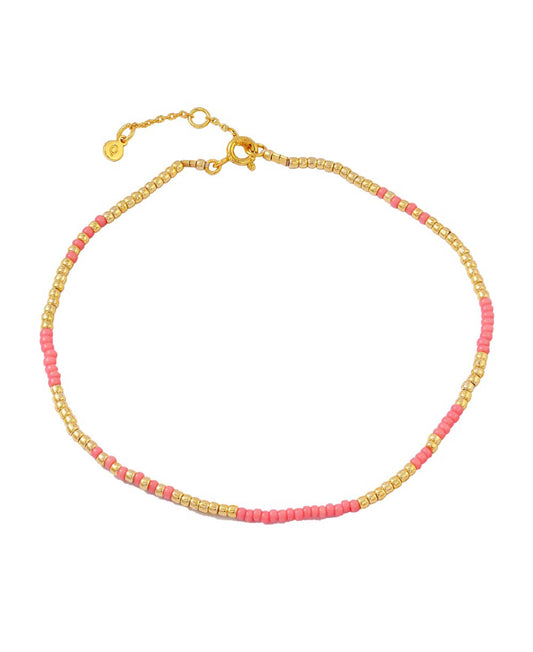 Elina anklet — gold, silver anklet in 18k gold-plated 925 sterling silver