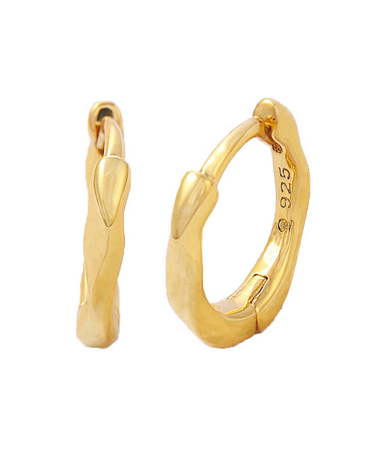 Apollo hoops — gold, silver earrings in 18k gold-plated 925 sterling silver