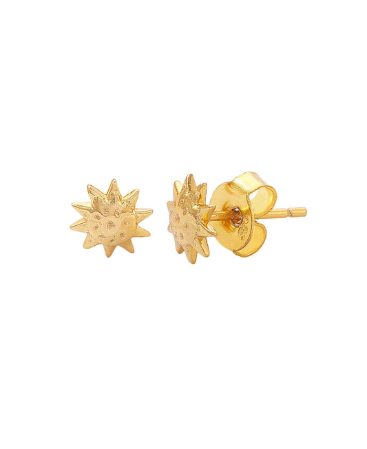 Apollo studs — gold, silver earrings in 18k gold-plated 925 sterling silver