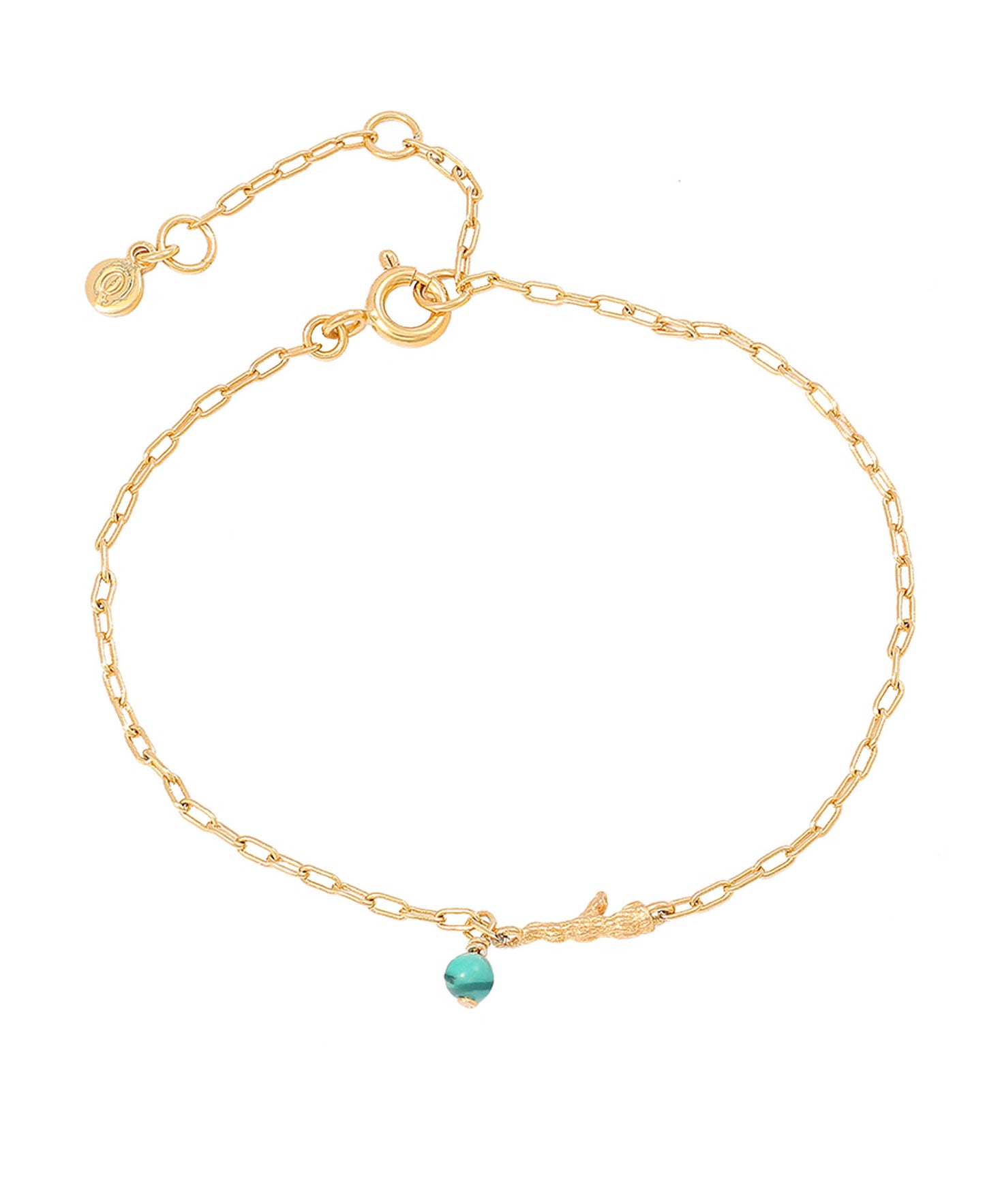 Olivine bracelet — gold, silver bracelet in 18k gold-plated 925 sterling silver