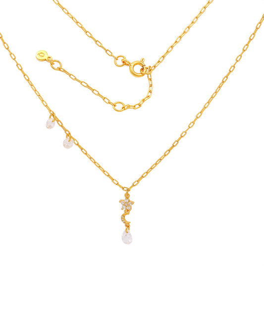 Stella necklace — gold, silver necklace in 18k gold-plated 925 sterling silver