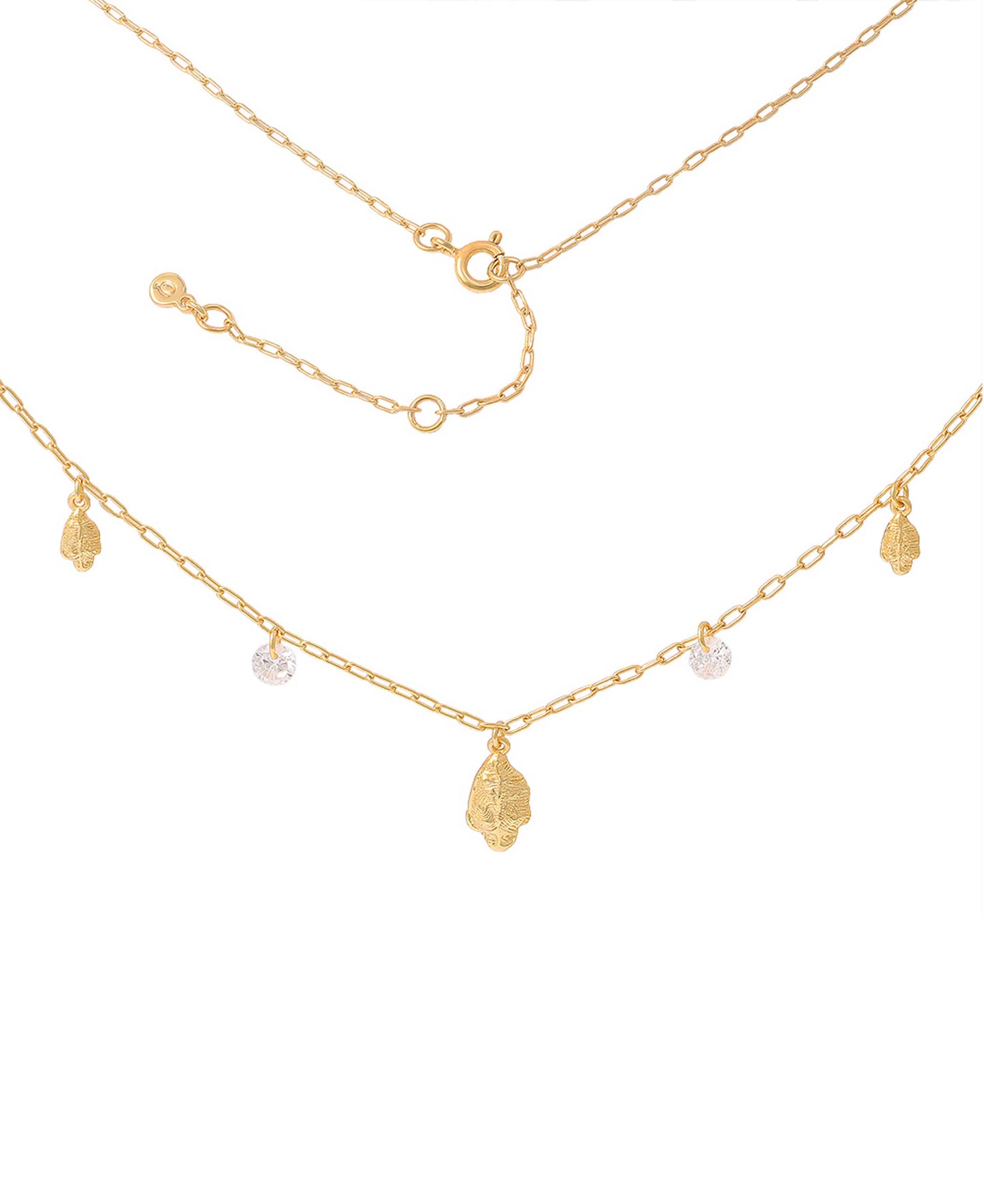 Lorelei necklace — gold, silver necklace in 18k gold-plated 925 sterling silver