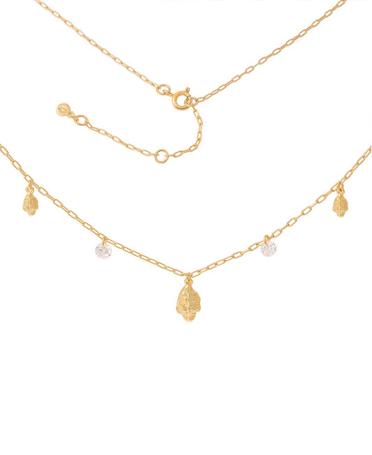 Lorelei necklace — gold, silver necklace in 18k gold-plated 925 sterling silver