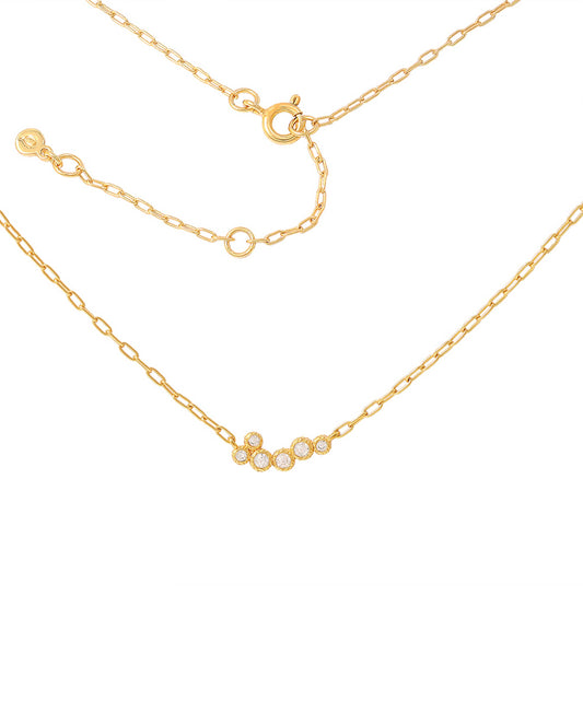 Vivienne necklace — gold, silver necklace in 18k gold-plated 925 sterling silver
