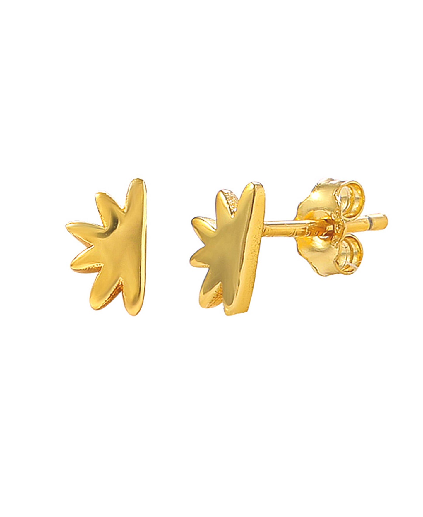 Omani mini earrings — gold, silver earrings in 18k gold-plated 925 sterling silver