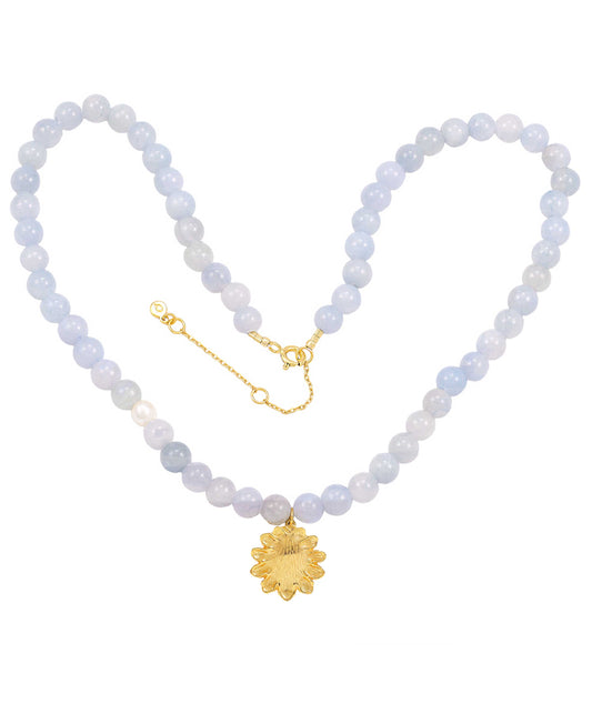 Evelyn necklace — gold, silver necklace in 18k gold-plated 925 sterling silver