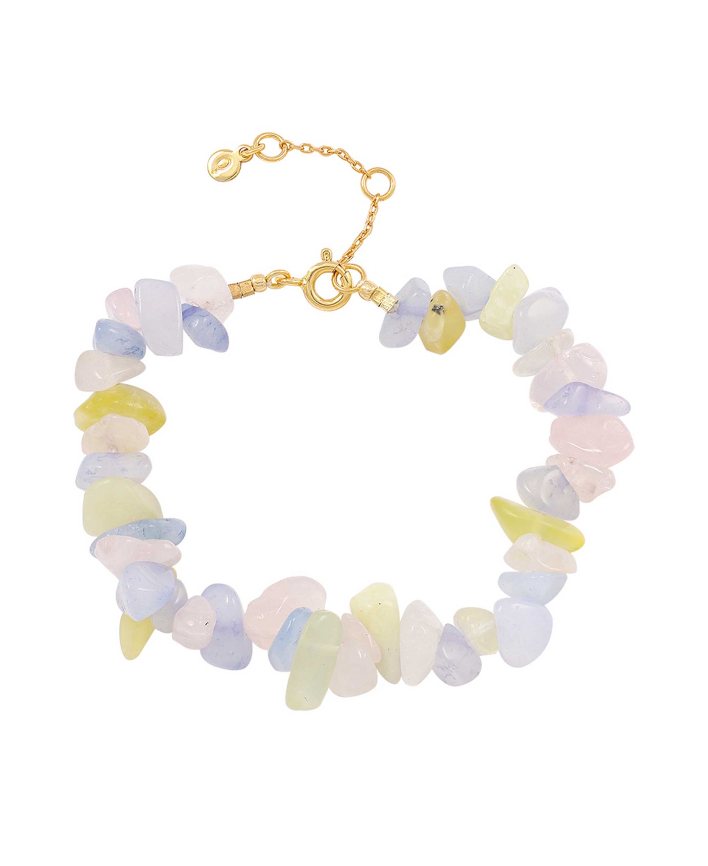 Dusty rainbow bracelet — gold, silver bracelet in 18k gold-plated 925 sterling silver