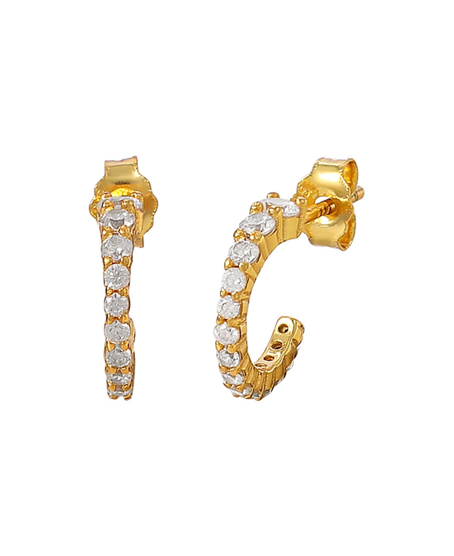 Elvita earrings — gold, silver earrings in 18k gold-plated 925 sterling silver