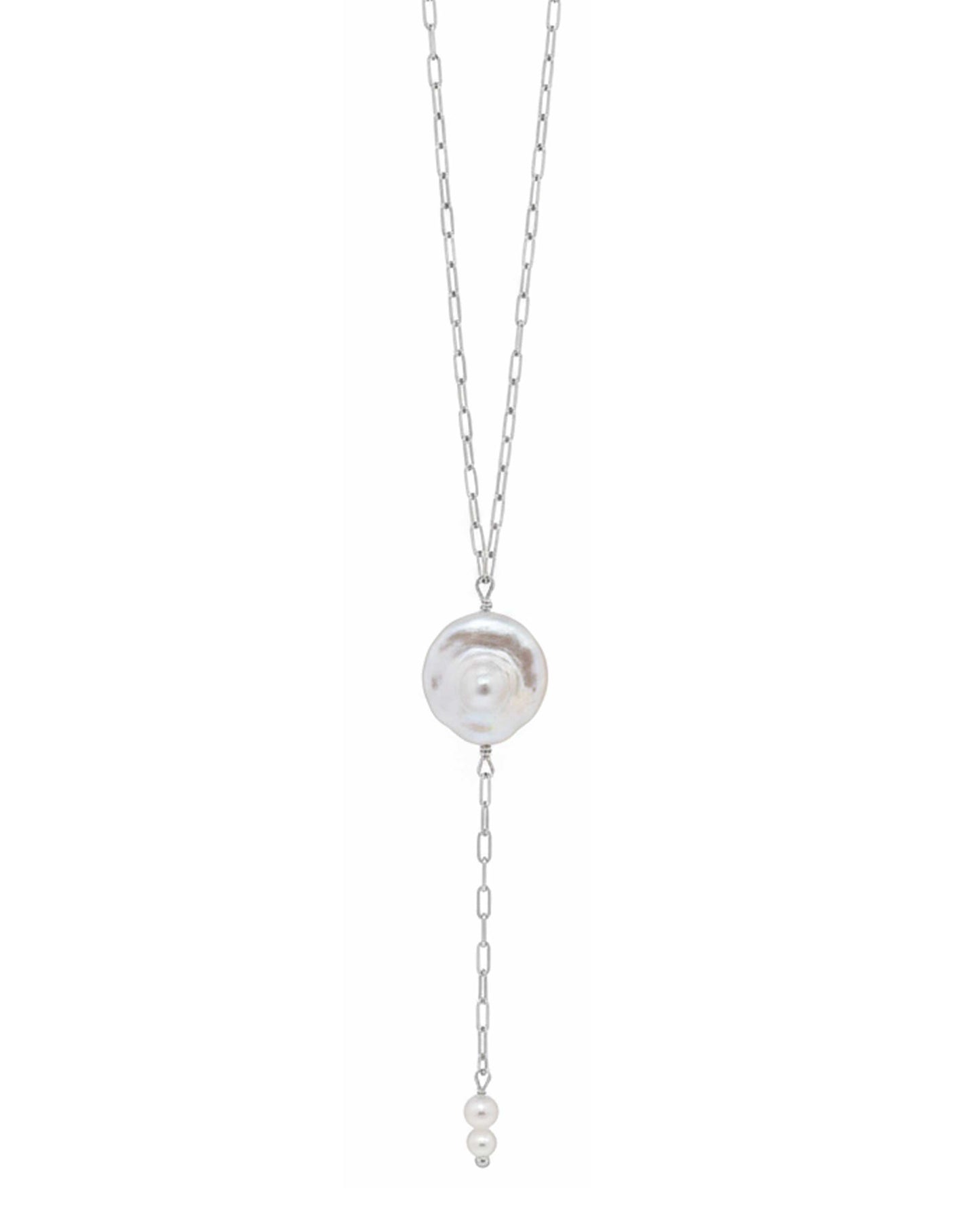Luna Pearl Drop Necklace