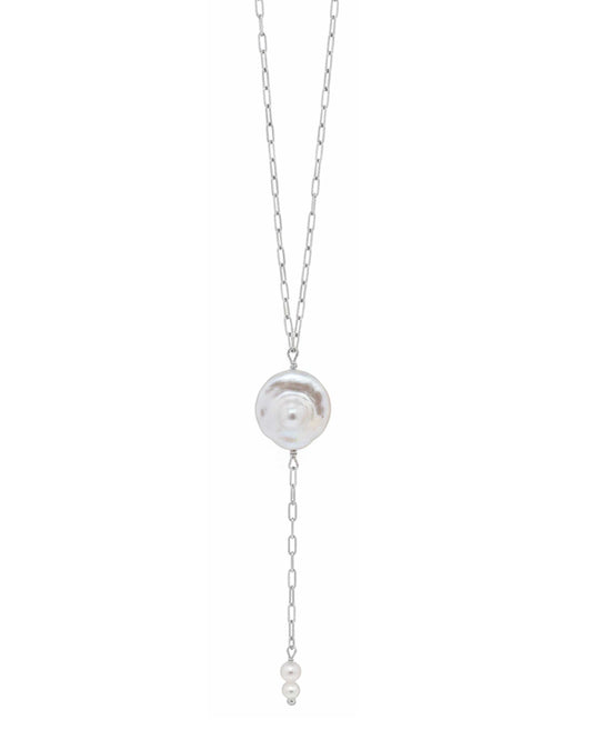 Luna Pearl Drop Necklace