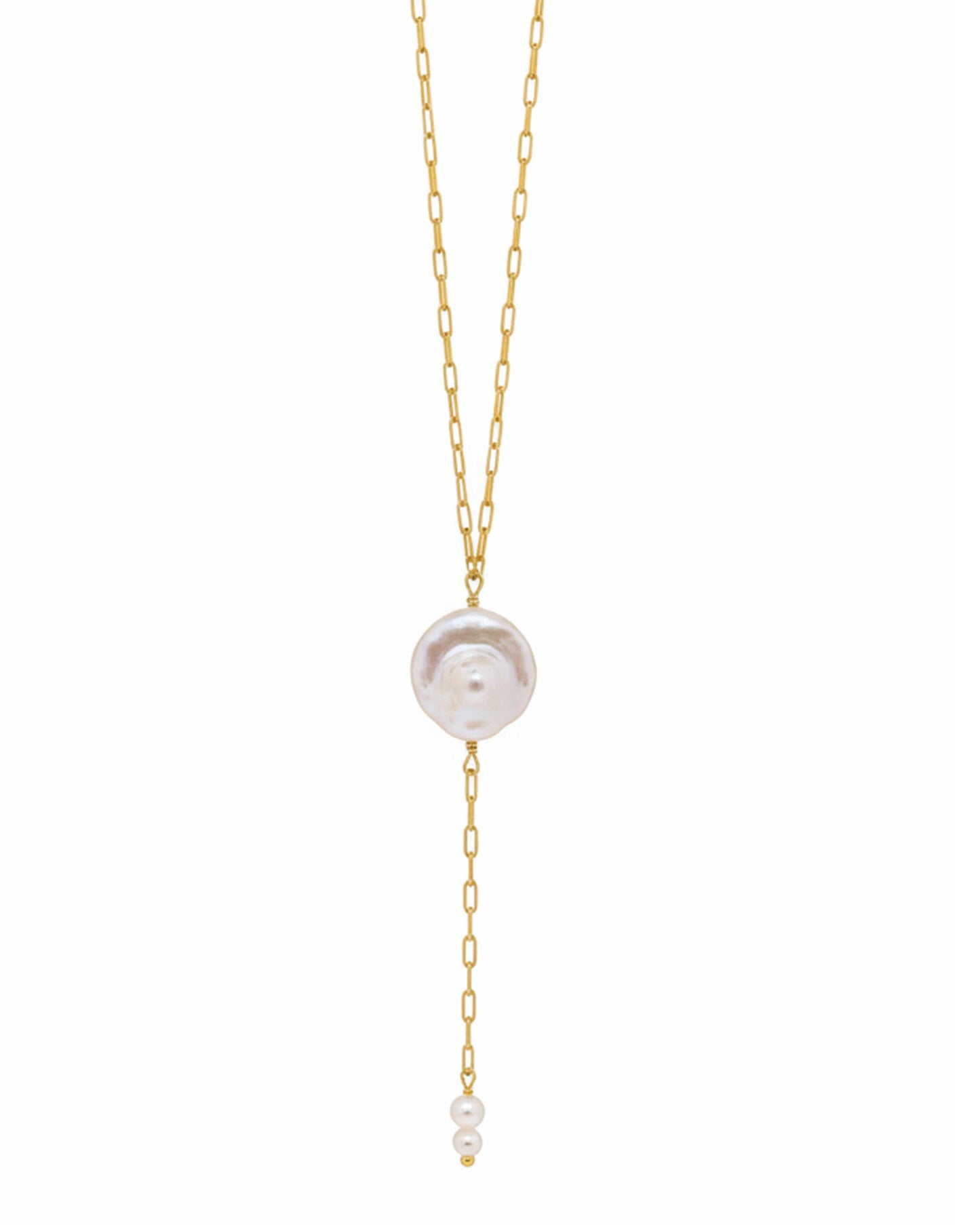 Luna Pearl Drop Necklace
