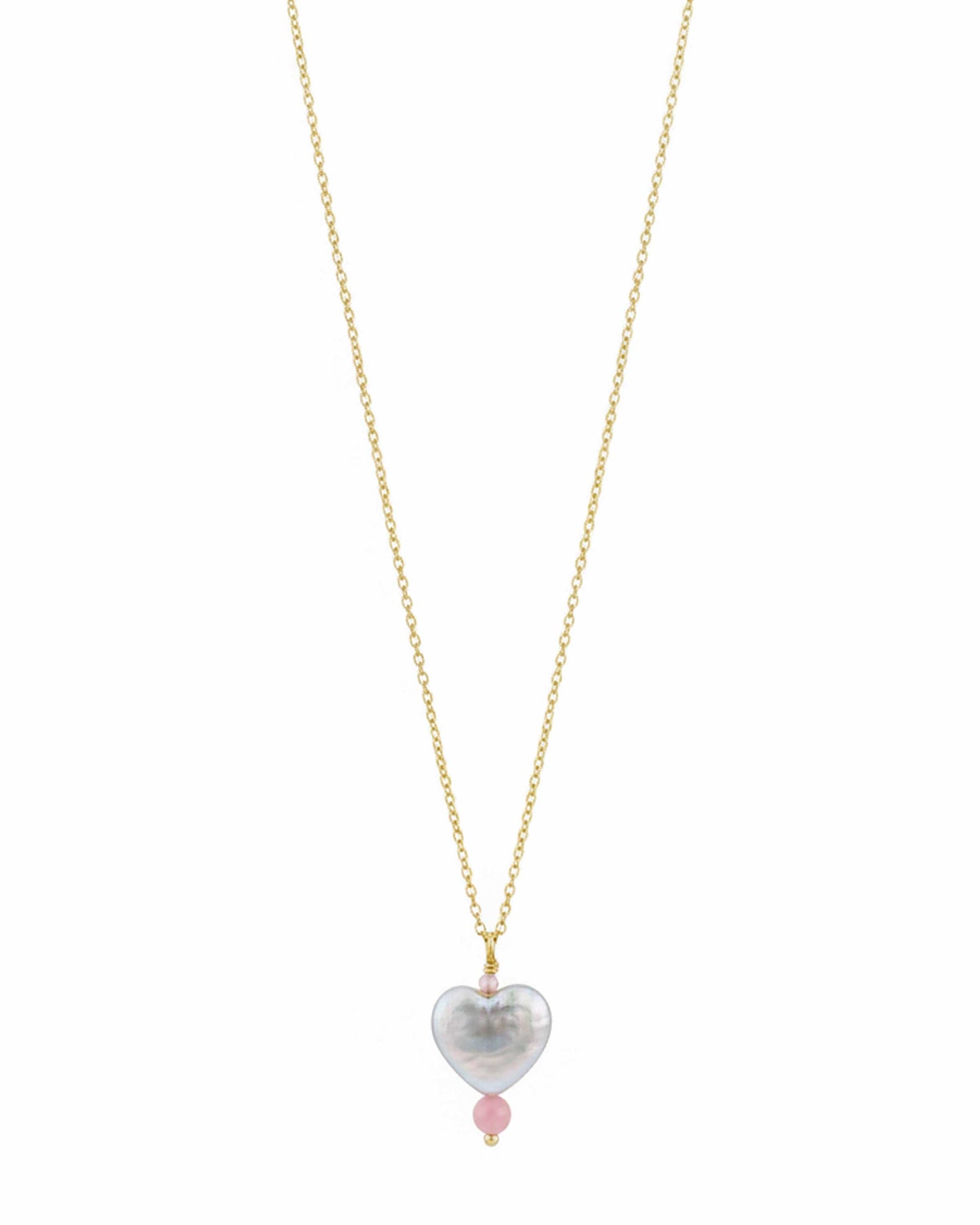 Luma Heart Pearl Necklace