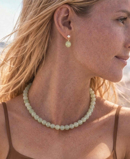 Aura Pearl Aventurine Earrings