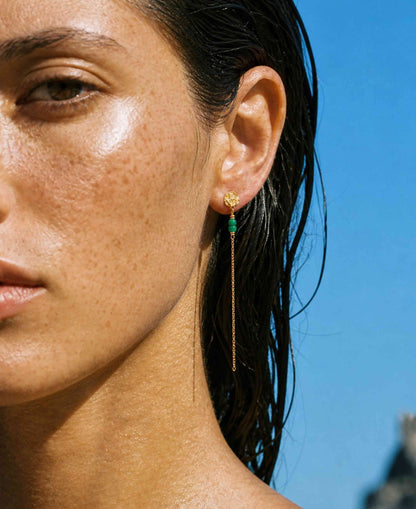 Honey drop chain earrings