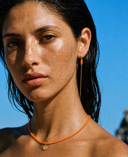 Honey drop chain earrings