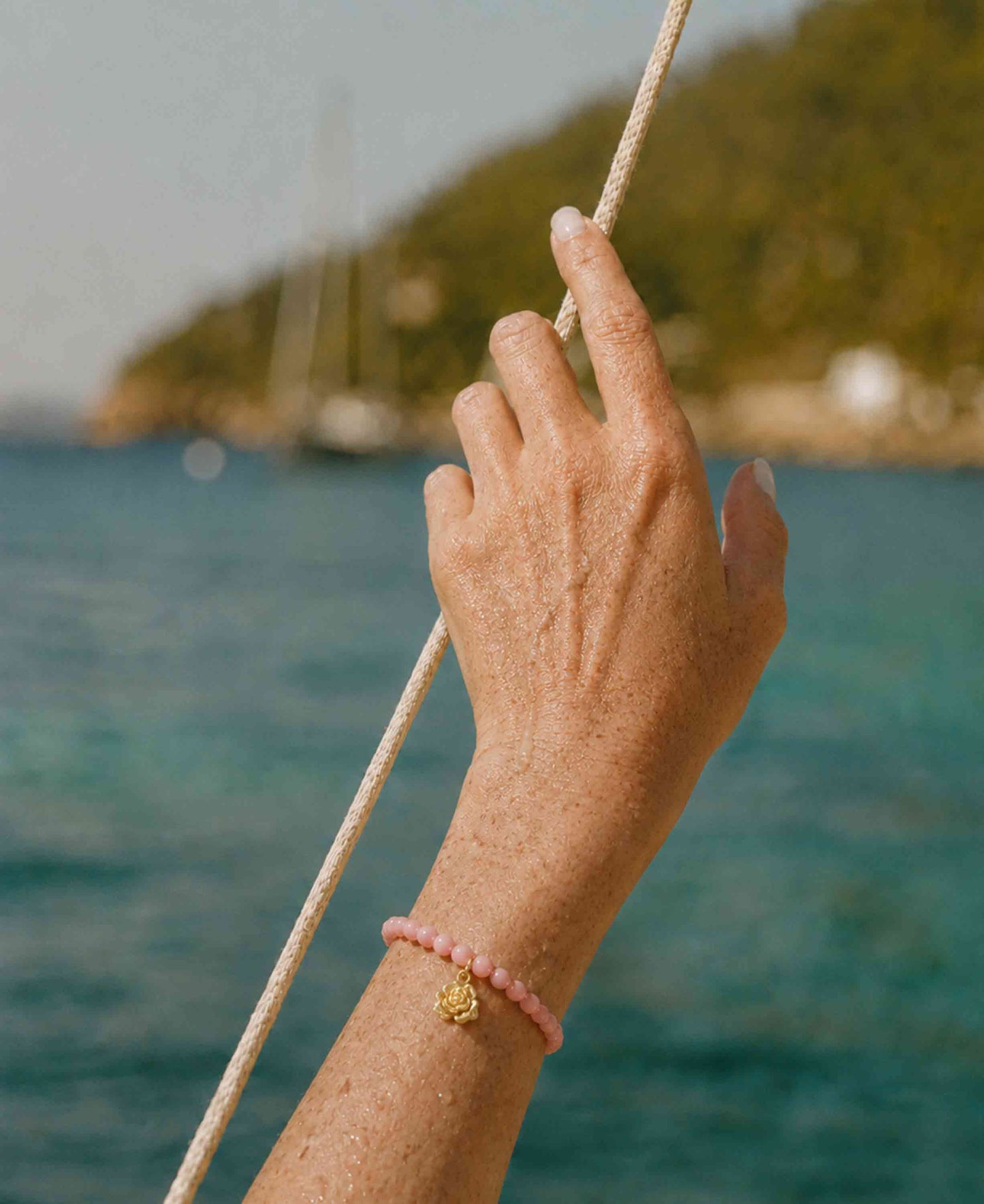 Luna Flora coral bracelet