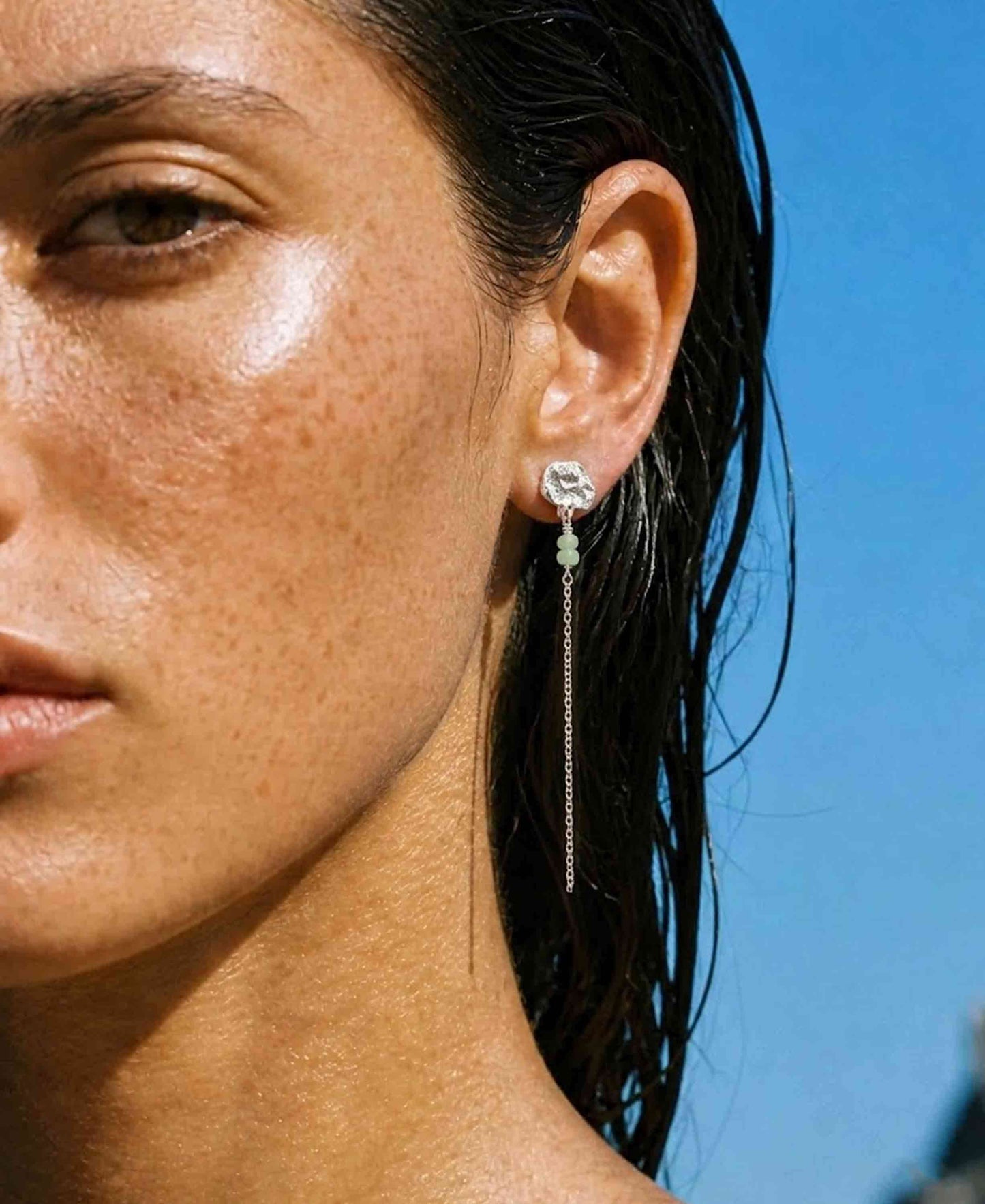 Honey drop chain earrings