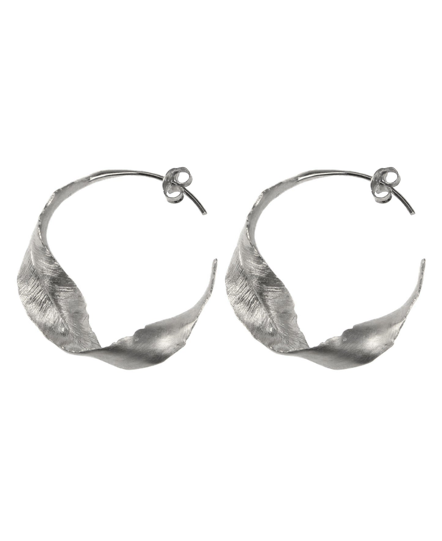 Twisted leaf earrings