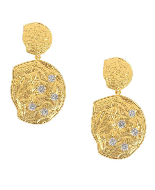 Ella earrings — gold, silver earrings in gold-plated 925 sterling silver