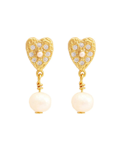 Lucia pearl earrings