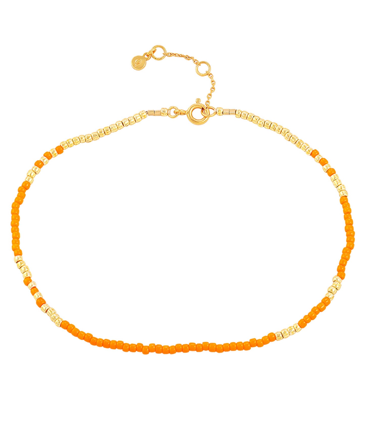 Orange Mila anklet