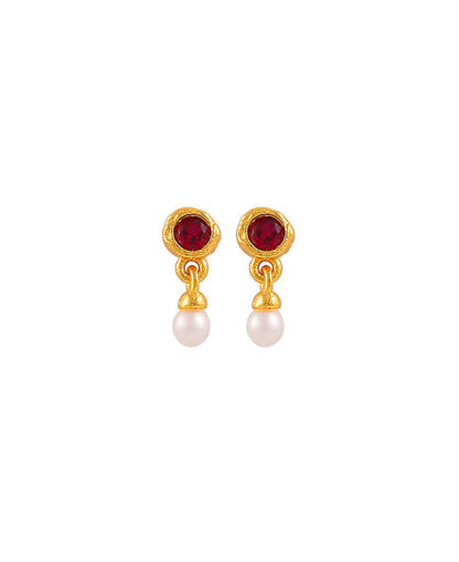 Amber petite earrings