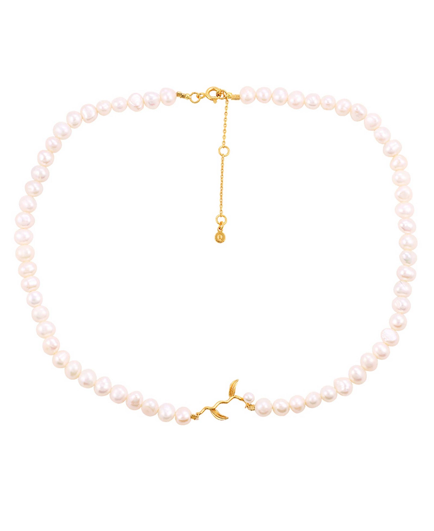Marigold pearl necklace