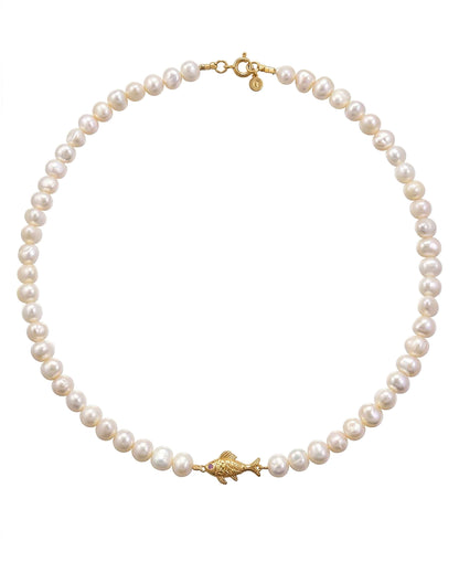 Deep sea pearl necklace
